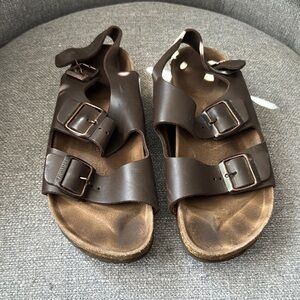 Birkenstock Brown Sandals Classic Two-Strap Design